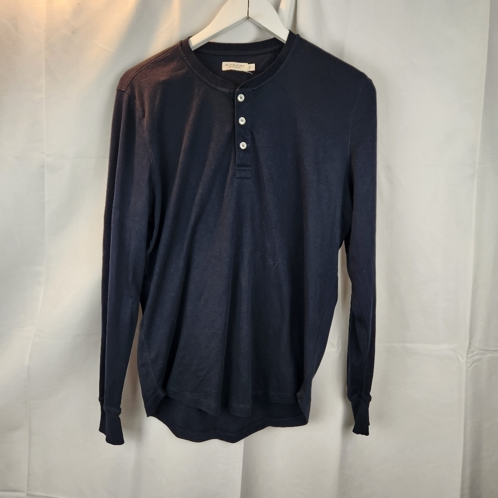 Suitsupply Henley long sleeve shirt size L in EUC